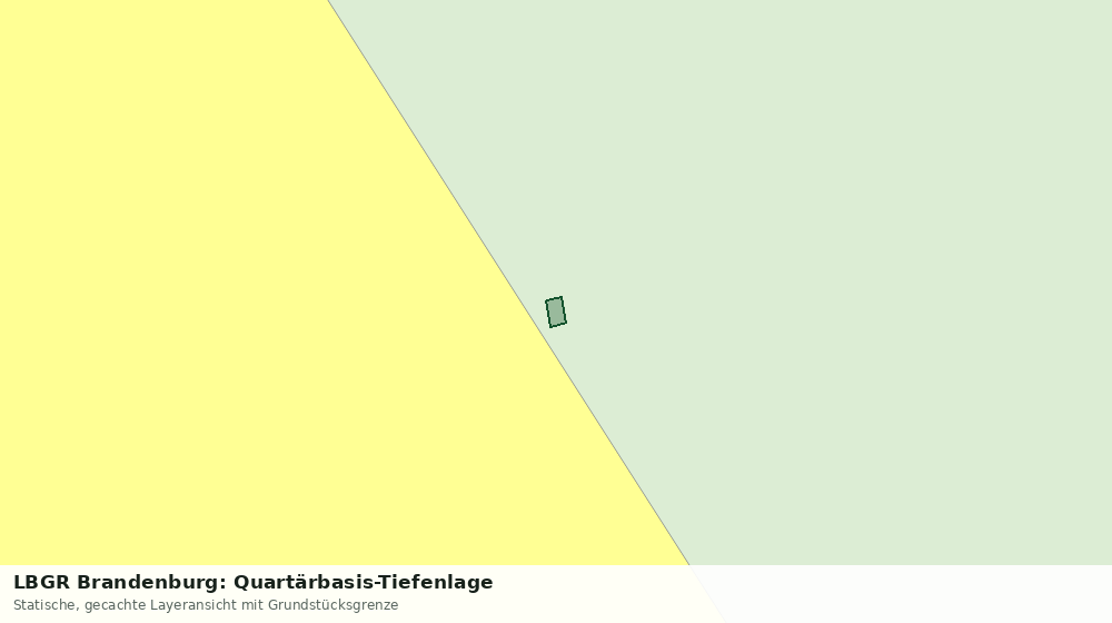 Statische Kartenansicht: LBGR Brandenburg: Quartärbasis-Tiefenlage