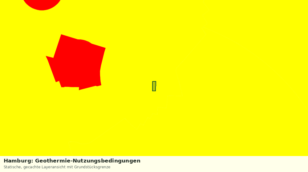 Statische Kartenansicht: Hamburg: Geothermie-Nutzungsbedingungen