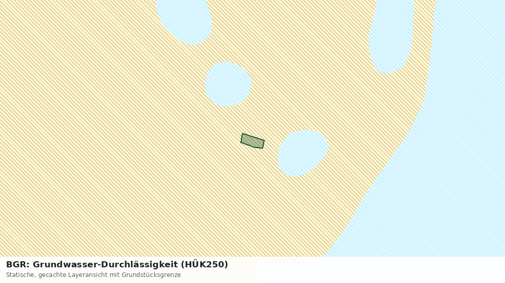 Statische Kartenansicht: BGR: Grundwasser-Durchlässigkeit (HÜK250)