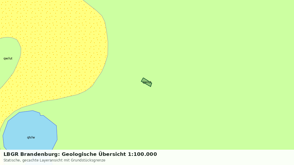 Statische Kartenansicht: LBGR Brandenburg: Geologische Übersicht 1:100.000