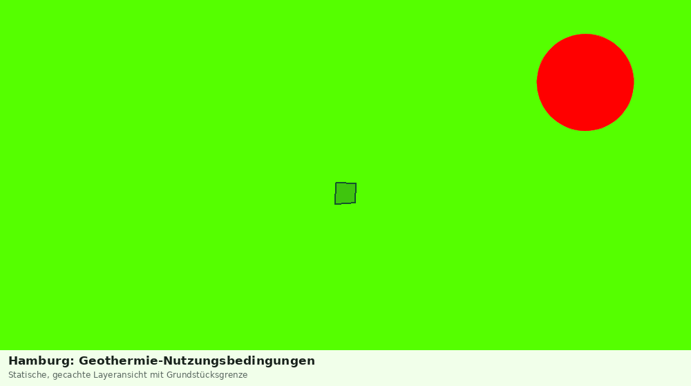 Statische Kartenansicht: Hamburg: Geothermie-Nutzungsbedingungen