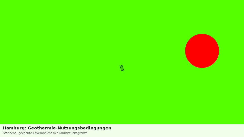 Statische Kartenansicht: Hamburg: Geothermie-Nutzungsbedingungen