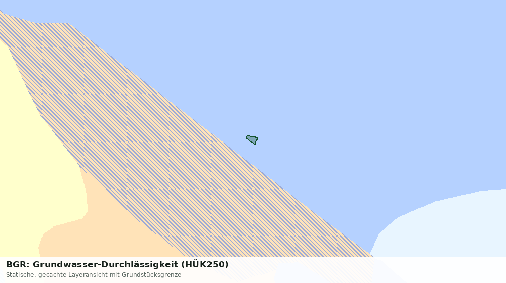 Statische Kartenansicht: BGR: Grundwasser-Durchlässigkeit (HÜK250)