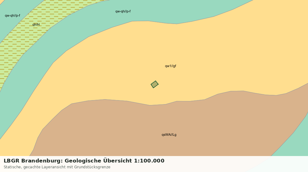 Statische Kartenansicht: LBGR Brandenburg: Geologische Übersicht 1:100.000