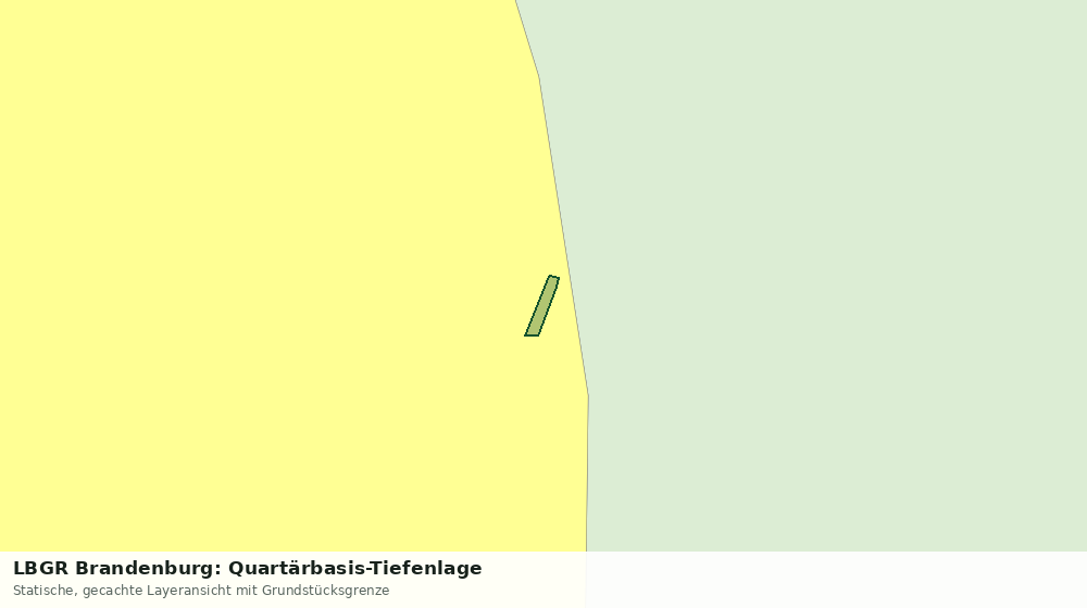 Statische Kartenansicht: LBGR Brandenburg: Quartärbasis-Tiefenlage