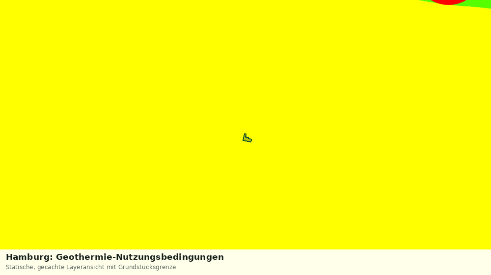Statische Kartenansicht: Hamburg: Geothermie-Nutzungsbedingungen