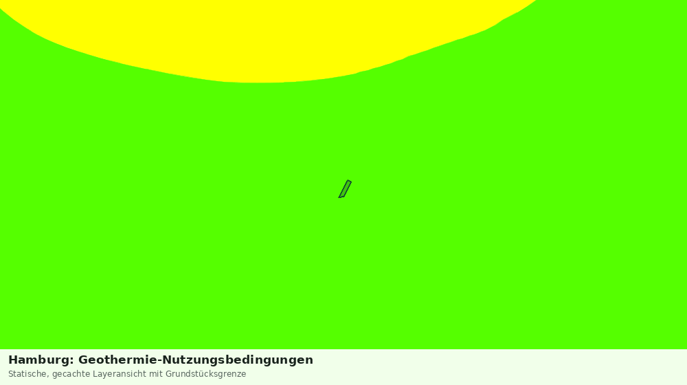 Statische Kartenansicht: Hamburg: Geothermie-Nutzungsbedingungen