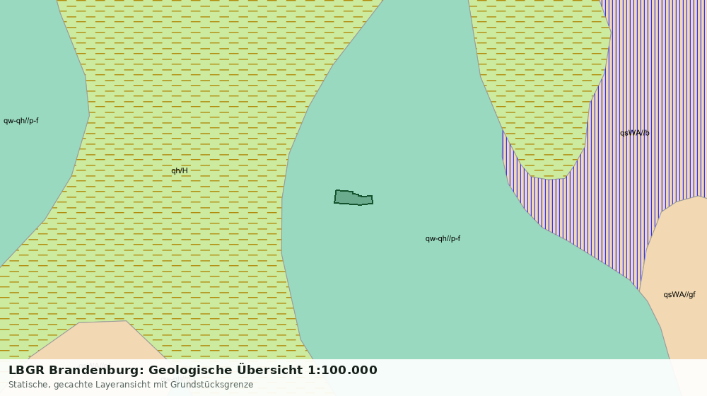 Statische Kartenansicht: LBGR Brandenburg: Geologische Übersicht 1:100.000