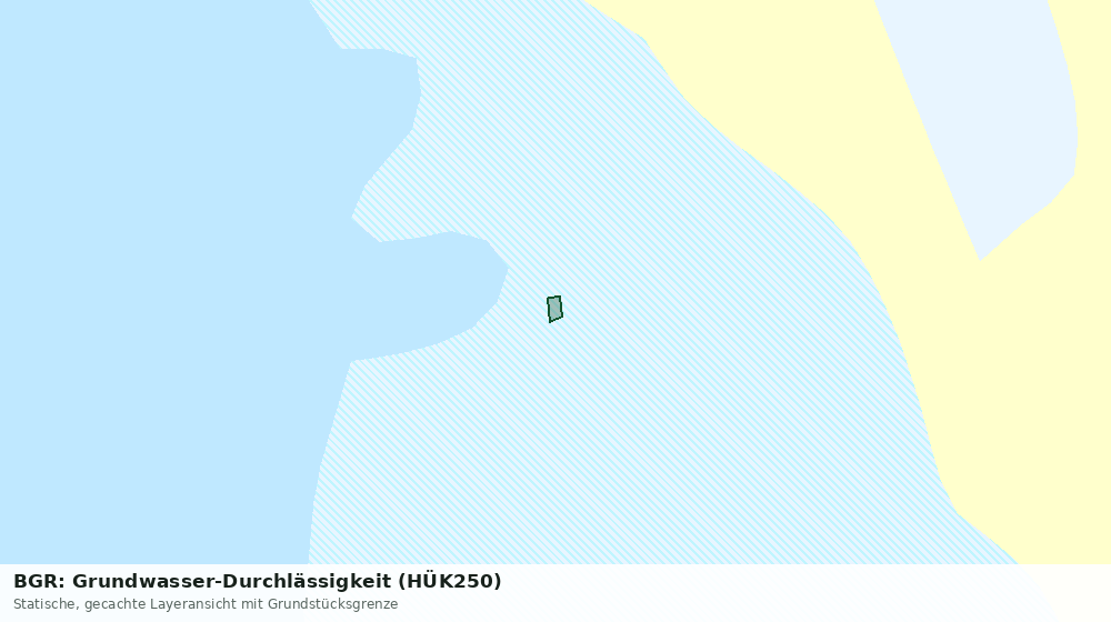 Statische Kartenansicht: BGR: Grundwasser-Durchlässigkeit (HÜK250)