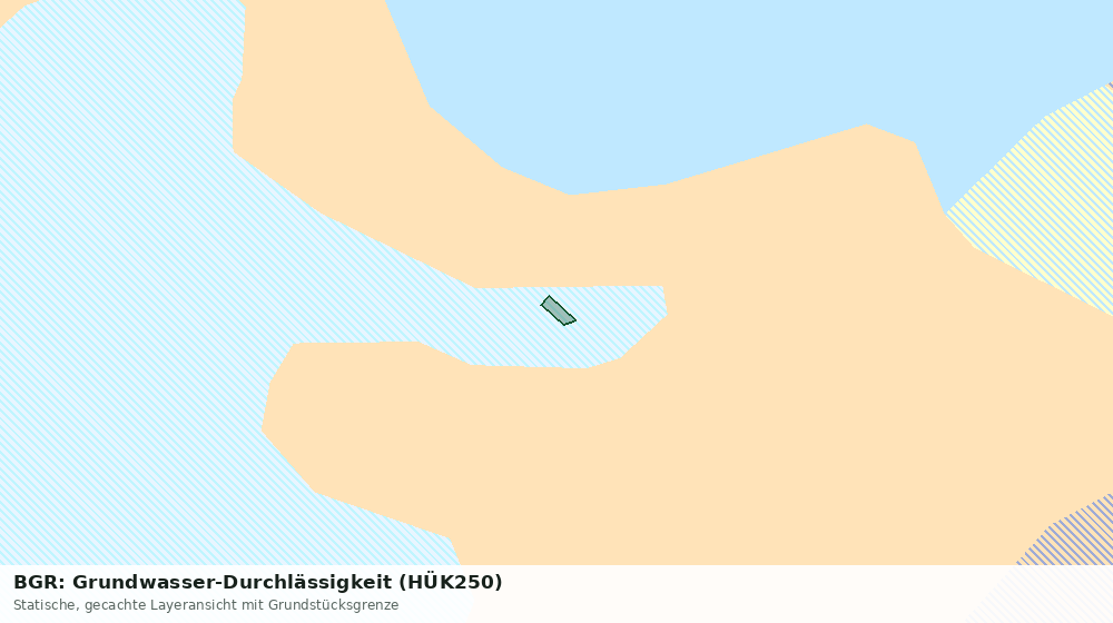Statische Kartenansicht: BGR: Grundwasser-Durchlässigkeit (HÜK250)