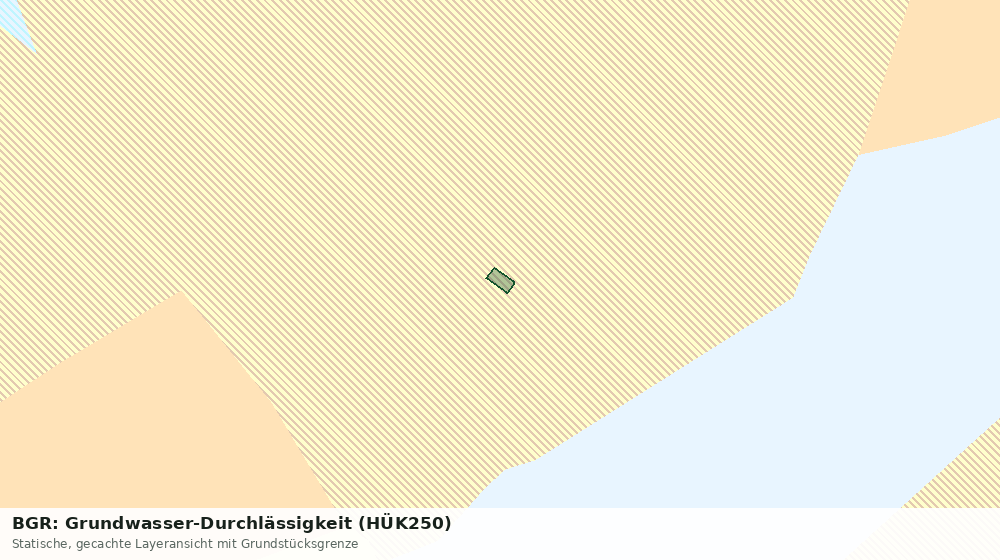 Statische Kartenansicht: BGR: Grundwasser-Durchlässigkeit (HÜK250)