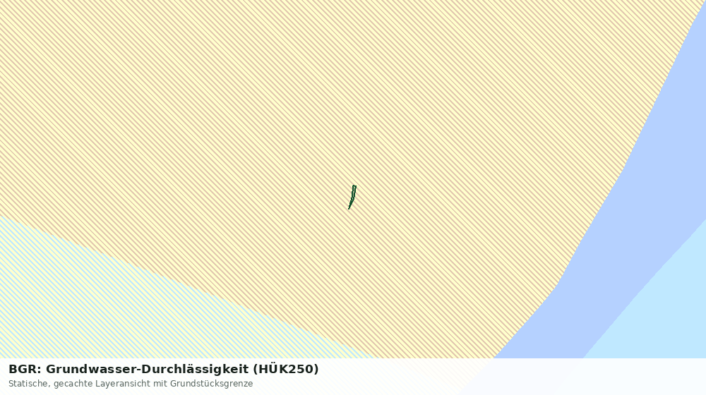Statische Kartenansicht: BGR: Grundwasser-Durchlässigkeit (HÜK250)