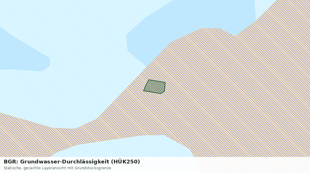 Statische Kartenansicht: BGR: Grundwasser-Durchlässigkeit (HÜK250)
