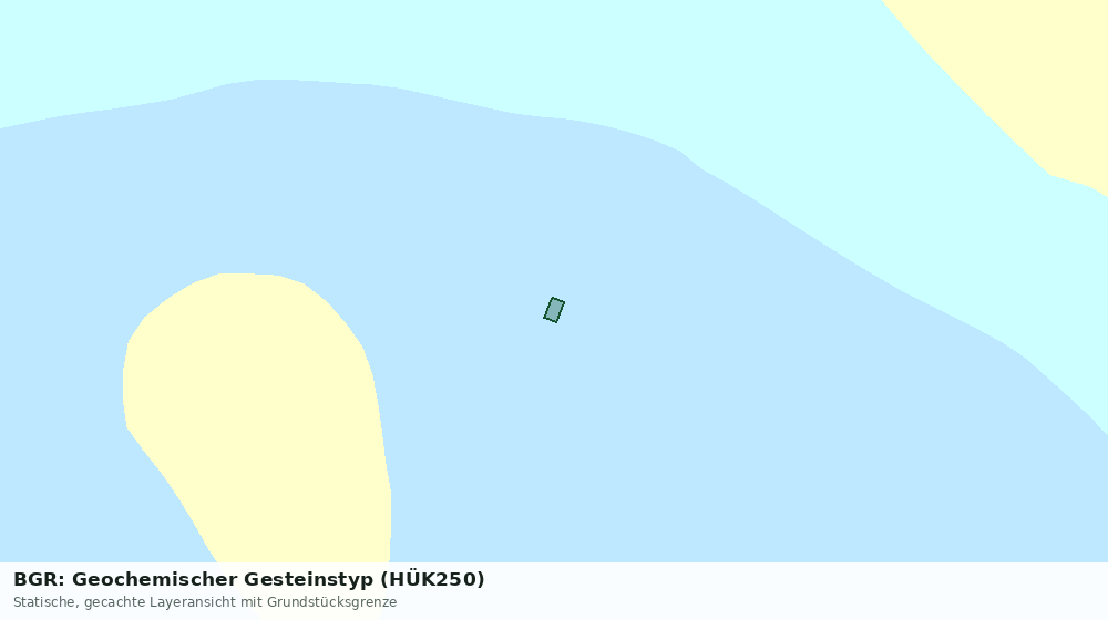 Statische Kartenansicht: BGR: Geochemischer Gesteinstyp (HÜK250)
