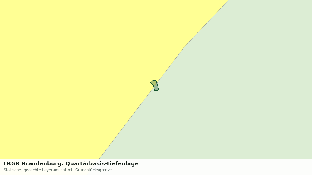 Statische Kartenansicht: LBGR Brandenburg: Quartärbasis-Tiefenlage