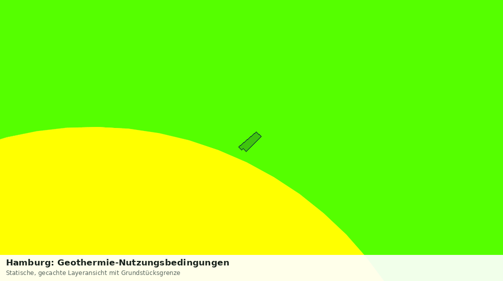 Statische Kartenansicht: Hamburg: Geothermie-Nutzungsbedingungen