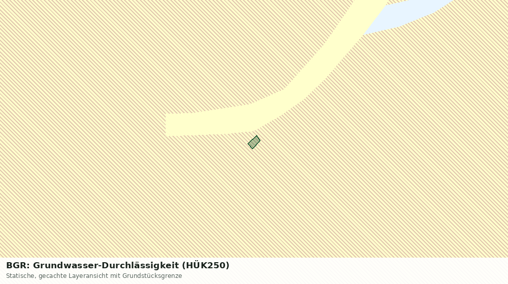 Statische Kartenansicht: BGR: Grundwasser-Durchlässigkeit (HÜK250)