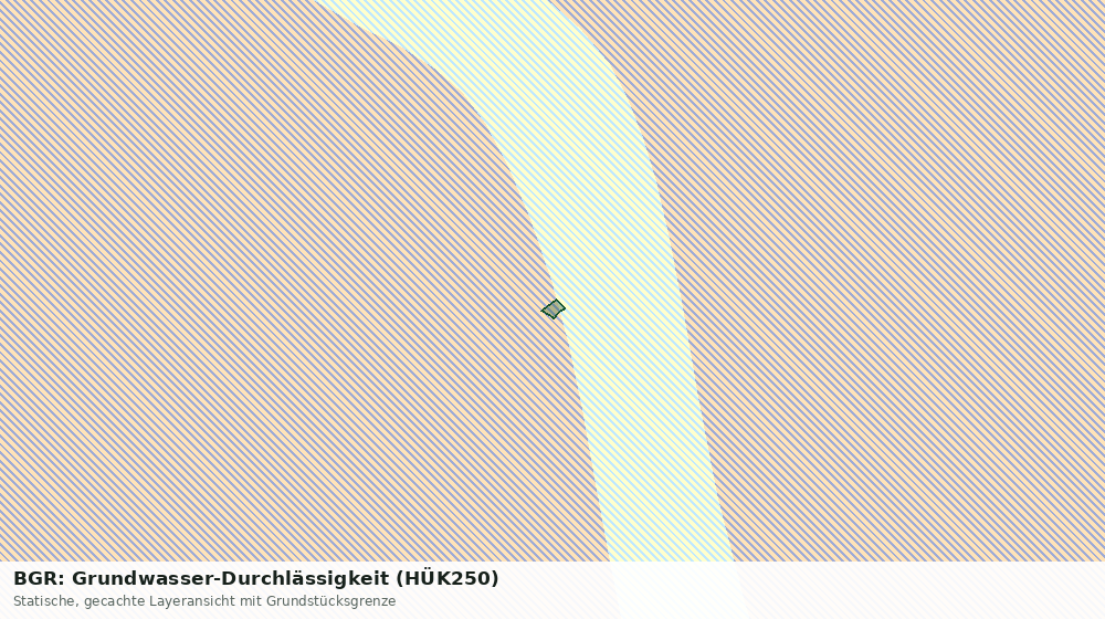 Statische Kartenansicht: BGR: Grundwasser-Durchlässigkeit (HÜK250)
