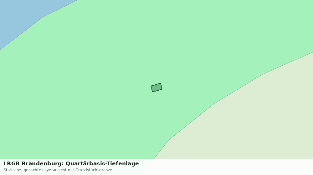 Statische Kartenansicht: LBGR Brandenburg: Quartärbasis-Tiefenlage