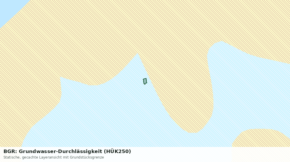 Statische Kartenansicht: BGR: Grundwasser-Durchlässigkeit (HÜK250)