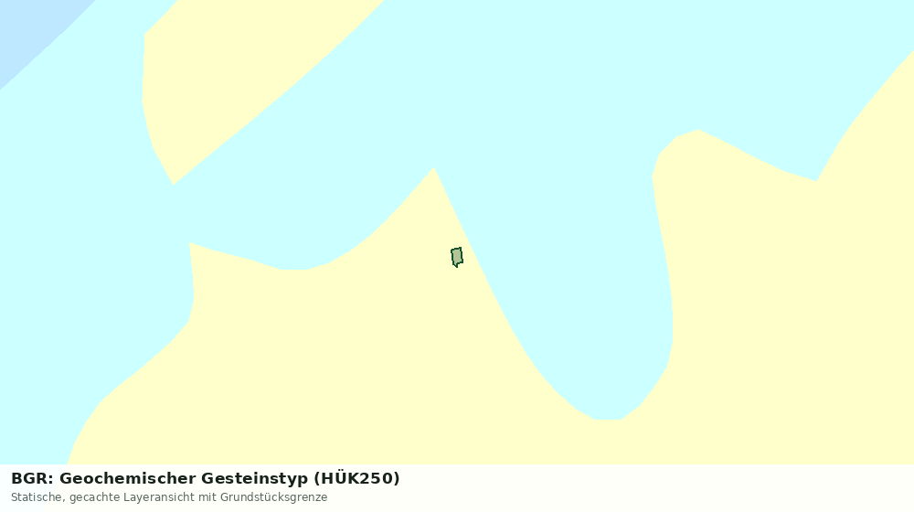 Statische Kartenansicht: BGR: Geochemischer Gesteinstyp (HÜK250)