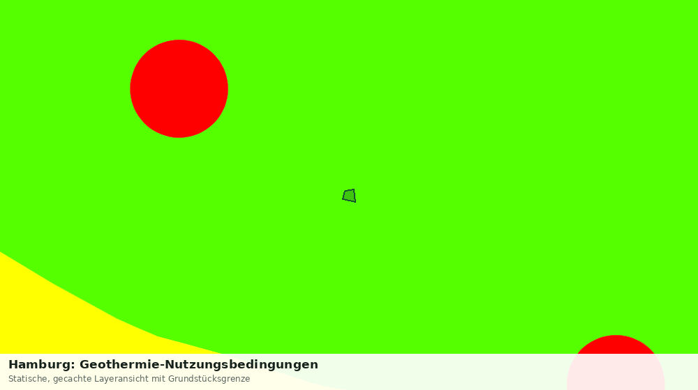 Statische Kartenansicht: Hamburg: Geothermie-Nutzungsbedingungen