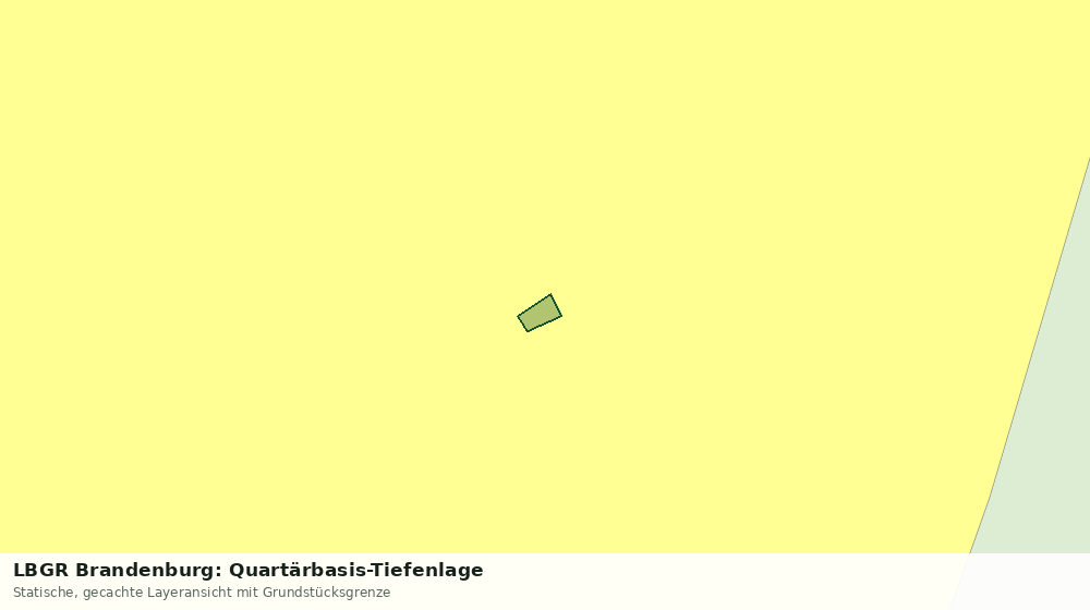 Statische Kartenansicht: LBGR Brandenburg: Quartärbasis-Tiefenlage