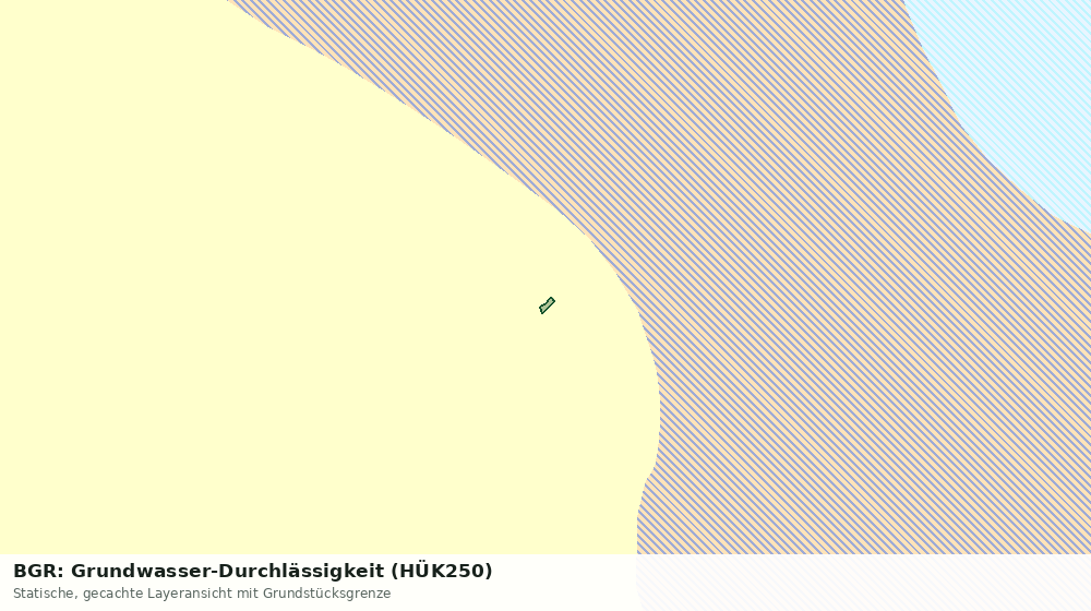 Statische Kartenansicht: BGR: Grundwasser-Durchlässigkeit (HÜK250)