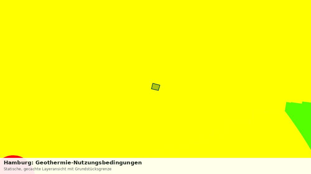 Statische Kartenansicht: Hamburg: Geothermie-Nutzungsbedingungen