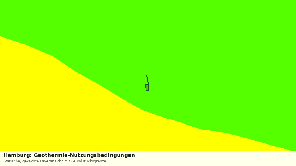 Statische Kartenansicht: Hamburg: Geothermie-Nutzungsbedingungen