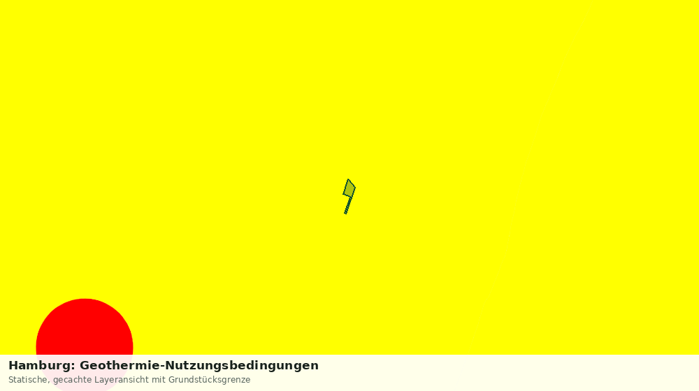 Statische Kartenansicht: Hamburg: Geothermie-Nutzungsbedingungen