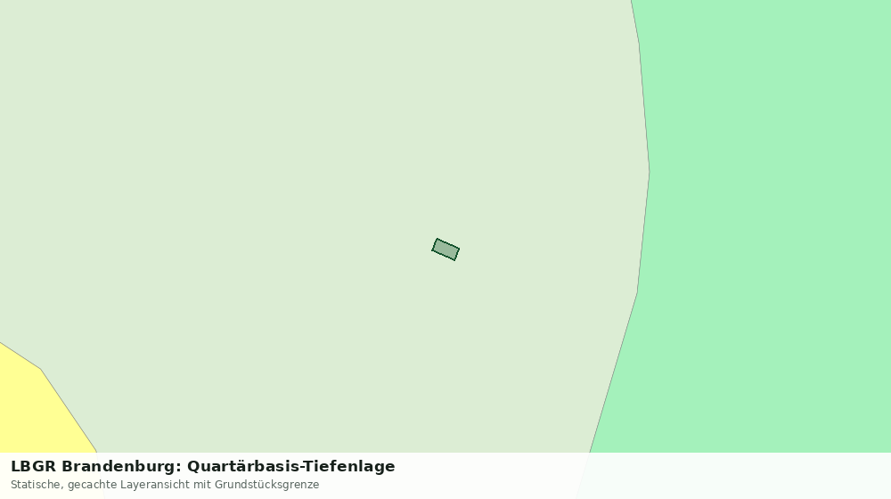 Statische Kartenansicht: LBGR Brandenburg: Quartärbasis-Tiefenlage
