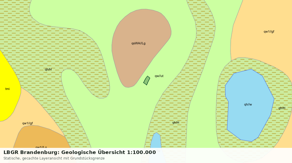 Statische Kartenansicht: LBGR Brandenburg: Geologische Übersicht 1:100.000
