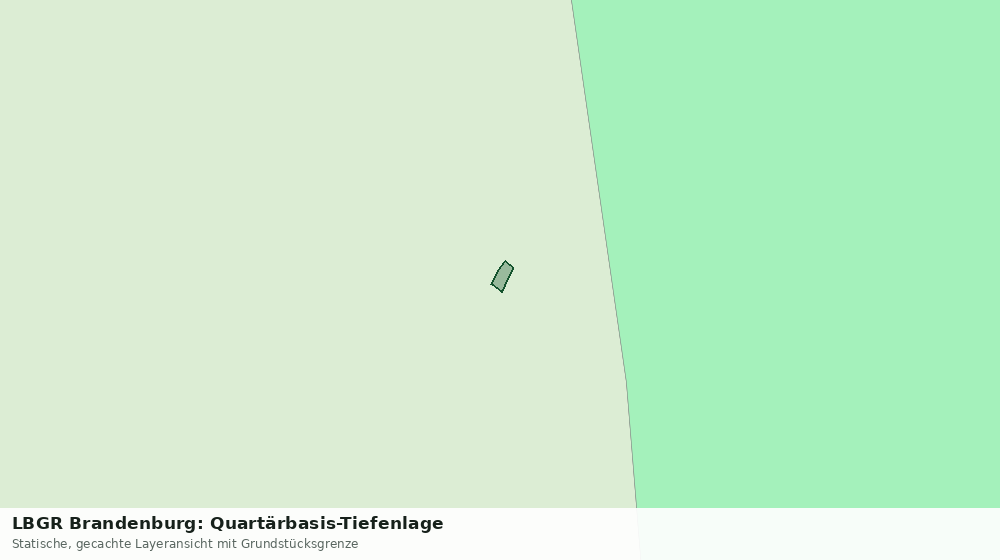 Statische Kartenansicht: LBGR Brandenburg: Quartärbasis-Tiefenlage