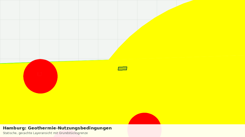 Statische Kartenansicht: Hamburg: Geothermie-Nutzungsbedingungen