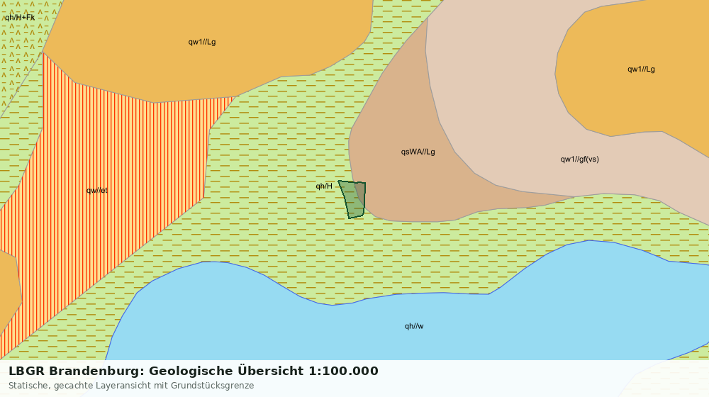 Statische Kartenansicht: LBGR Brandenburg: Geologische Übersicht 1:100.000