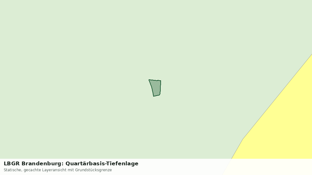 Statische Kartenansicht: LBGR Brandenburg: Quartärbasis-Tiefenlage