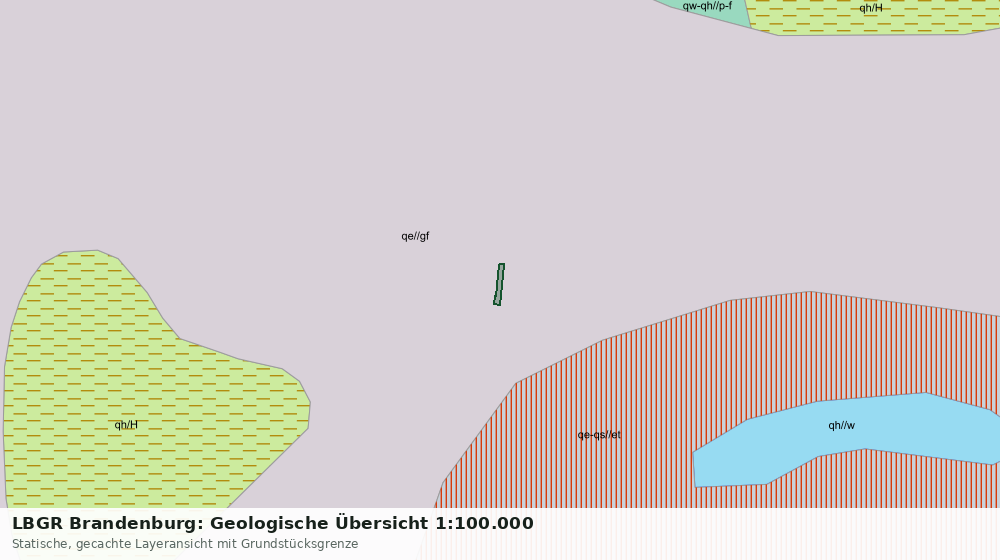 Statische Kartenansicht: LBGR Brandenburg: Geologische Übersicht 1:100.000