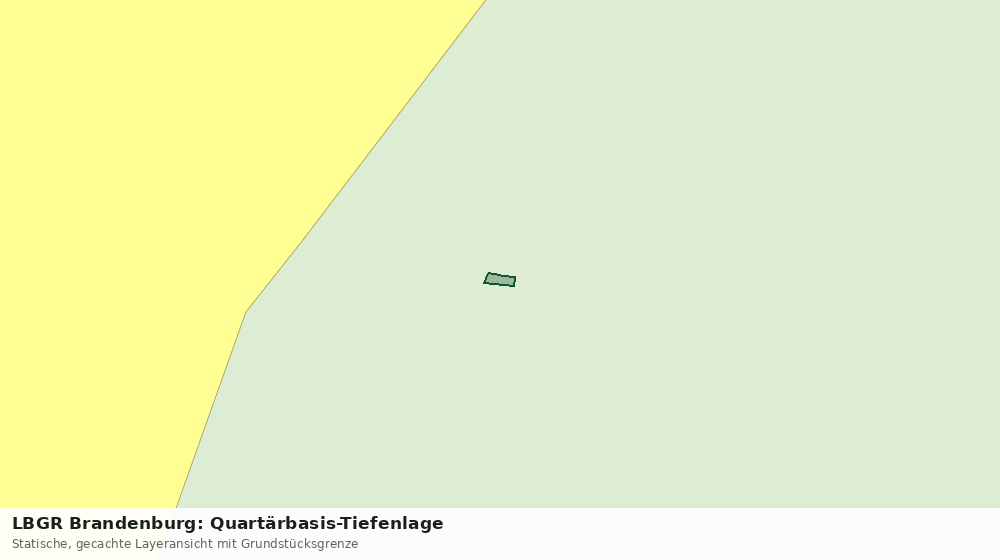 Statische Kartenansicht: LBGR Brandenburg: Quartärbasis-Tiefenlage