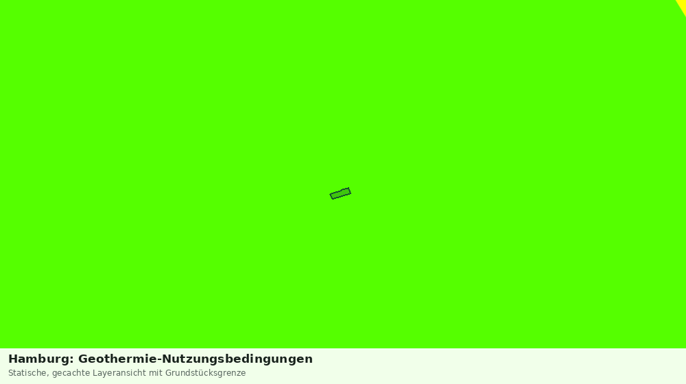 Statische Kartenansicht: Hamburg: Geothermie-Nutzungsbedingungen