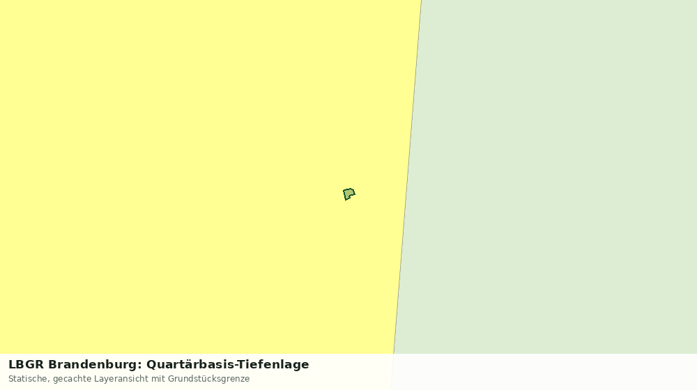 Statische Kartenansicht: LBGR Brandenburg: Quartärbasis-Tiefenlage