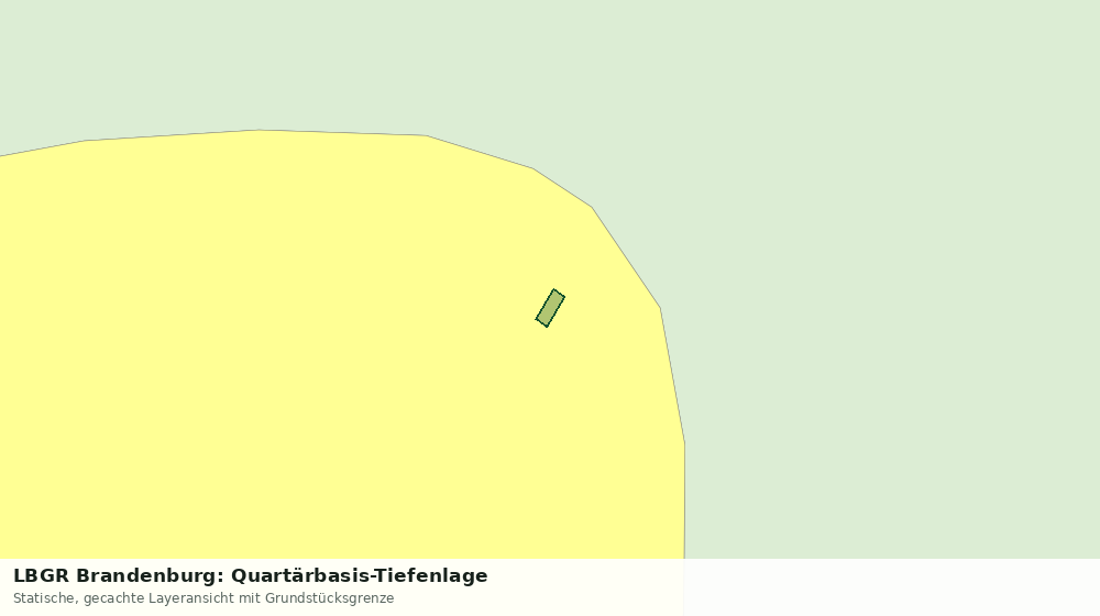 Statische Kartenansicht: LBGR Brandenburg: Quartärbasis-Tiefenlage