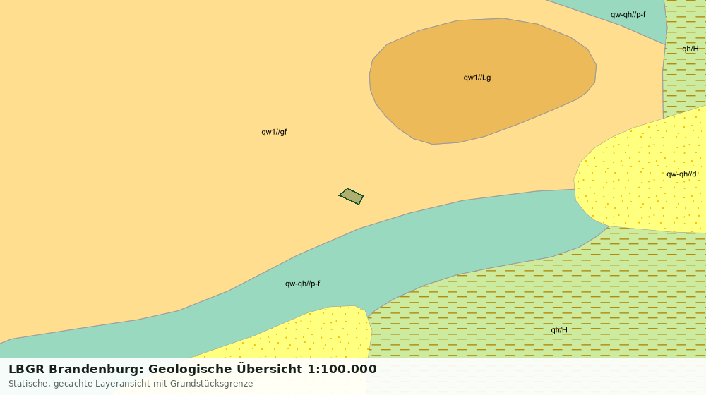 Statische Kartenansicht: LBGR Brandenburg: Geologische Übersicht 1:100.000