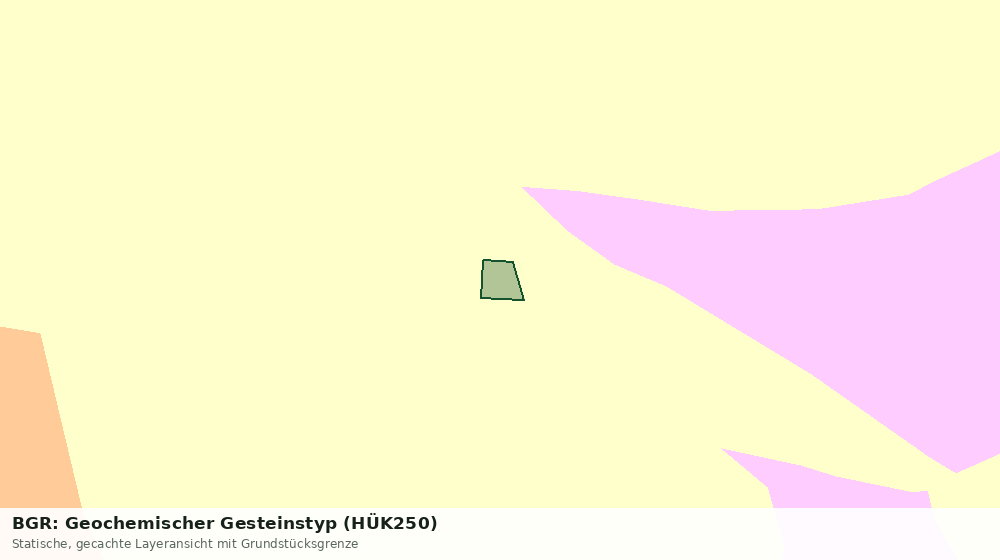 Statische Kartenansicht: BGR: Geochemischer Gesteinstyp (HÜK250)