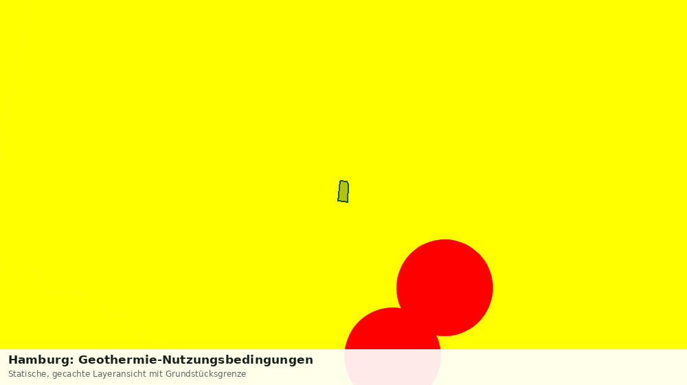 Statische Kartenansicht: Hamburg: Geothermie-Nutzungsbedingungen