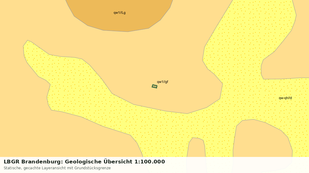 Statische Kartenansicht: LBGR Brandenburg: Geologische Übersicht 1:100.000