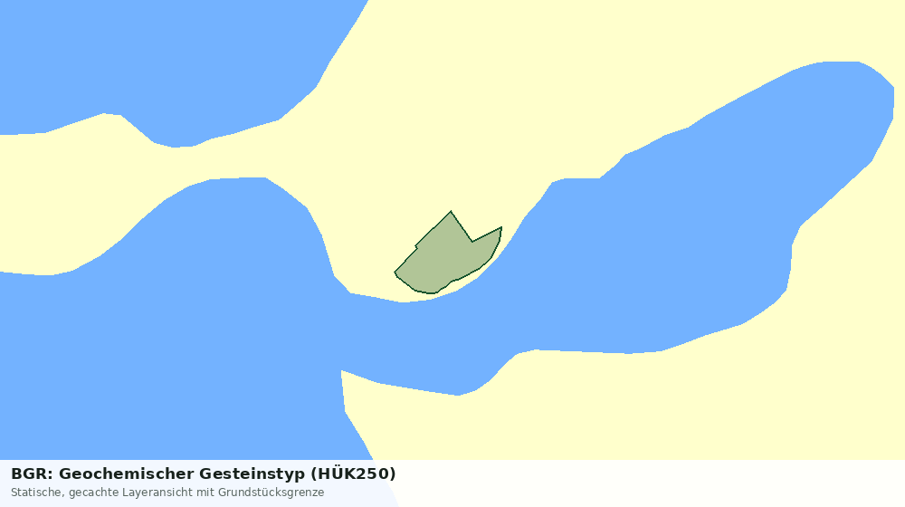 Statische Kartenansicht: BGR: Geochemischer Gesteinstyp (HÜK250)