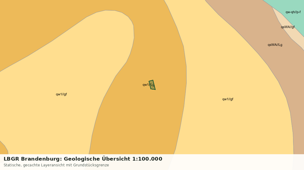 Statische Kartenansicht: LBGR Brandenburg: Geologische Übersicht 1:100.000