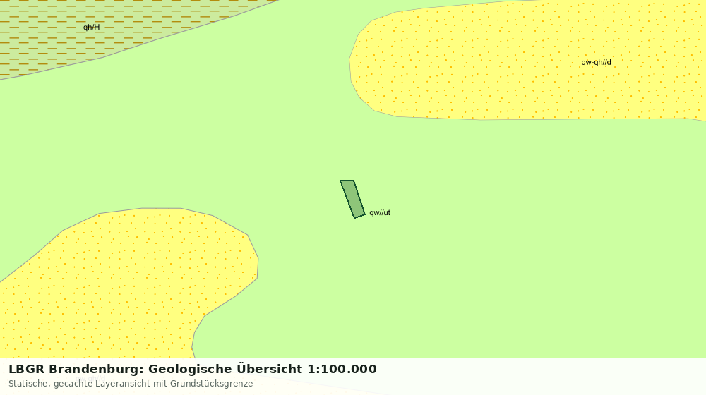 Statische Kartenansicht: LBGR Brandenburg: Geologische Übersicht 1:100.000