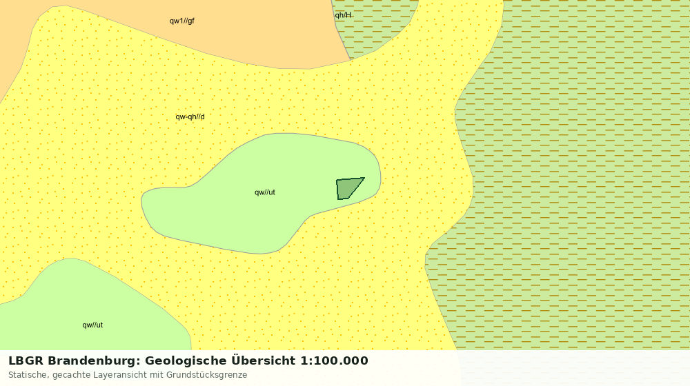 Statische Kartenansicht: LBGR Brandenburg: Geologische Übersicht 1:100.000